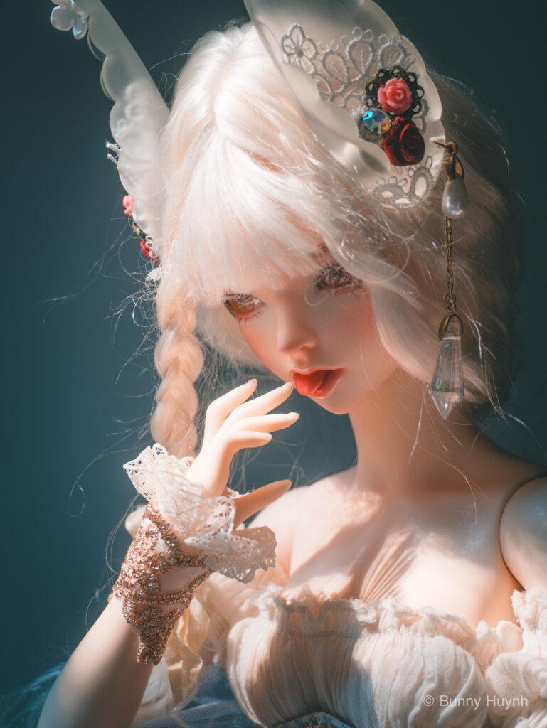 Fairyland Feeple60 Miwa bjd with bunny faceup