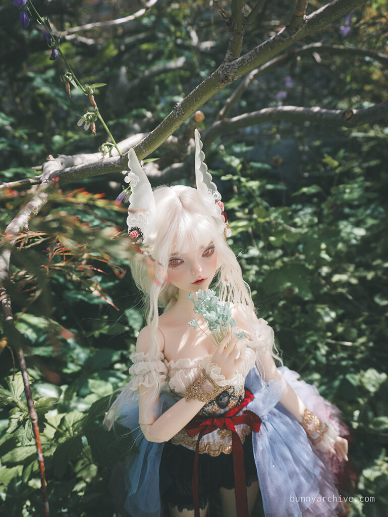 Fairyland Feeple60 Miwa bjd with bunny faceup