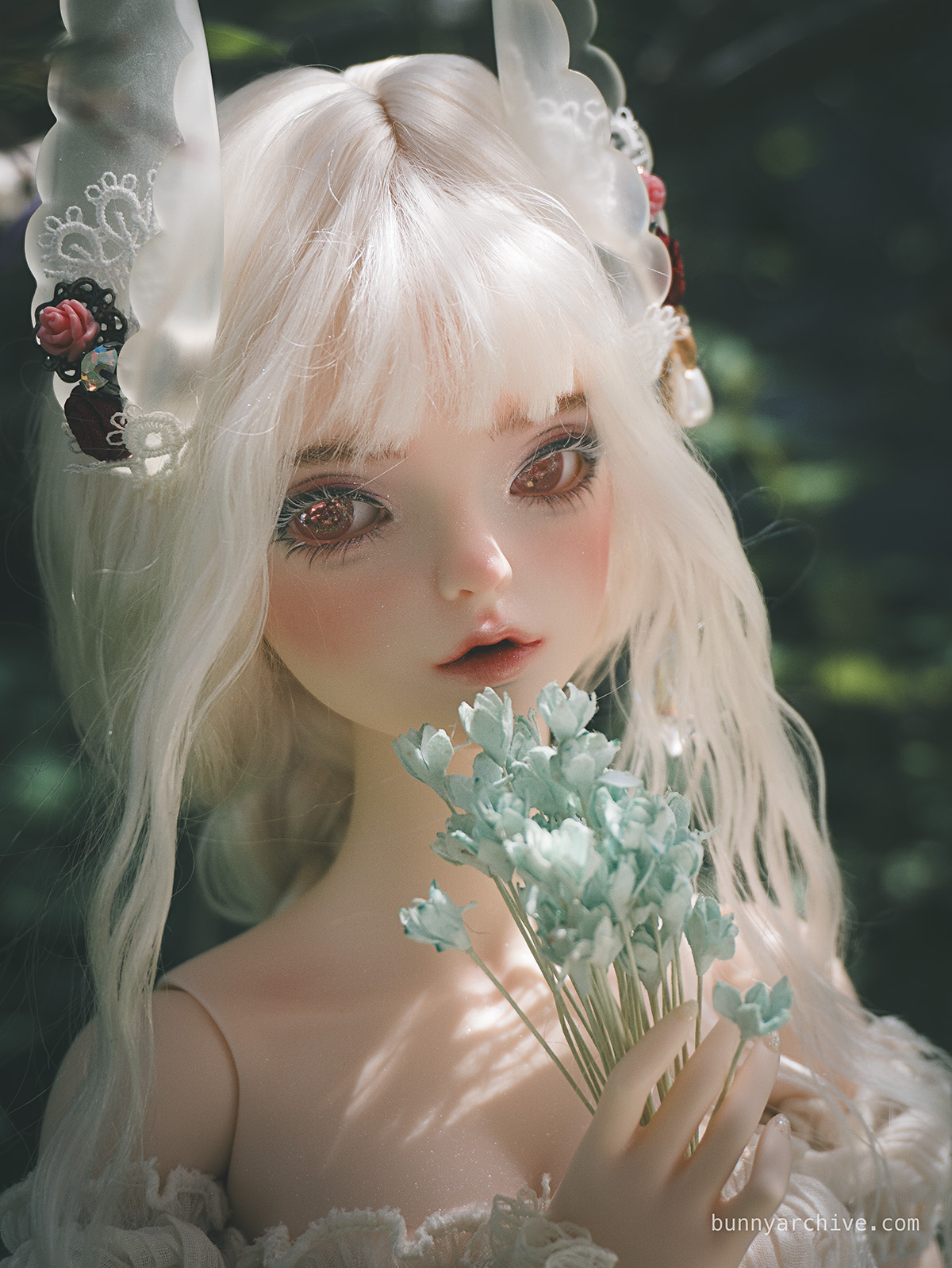 fairyland feeple60 miwa bjd doll with bunny faceup