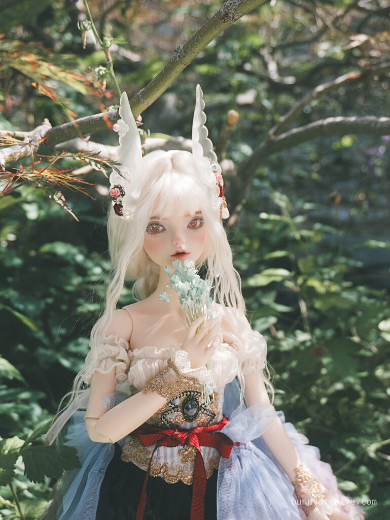 Fairyland Feeple60 Miwa bjd with bunny faceup