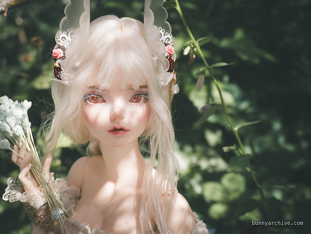 Fairyland Feeple60 Miwa bjd with bunny faceup