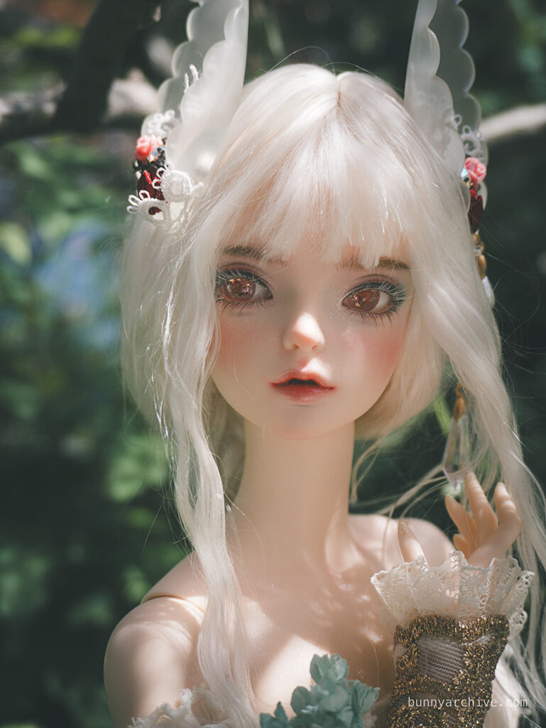 Fairyland Feeple60 Miwa Open-eyed Faceplate with bunny bjd face-up