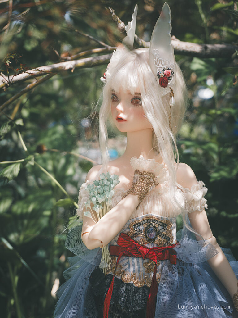 Fairyland Feeple60 Miwa bjd with bunny faceup