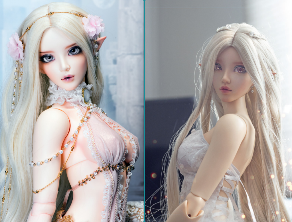 FAIRYLAND FEEPLE65 CHLOE bjd doll look differently with different bjd faceup