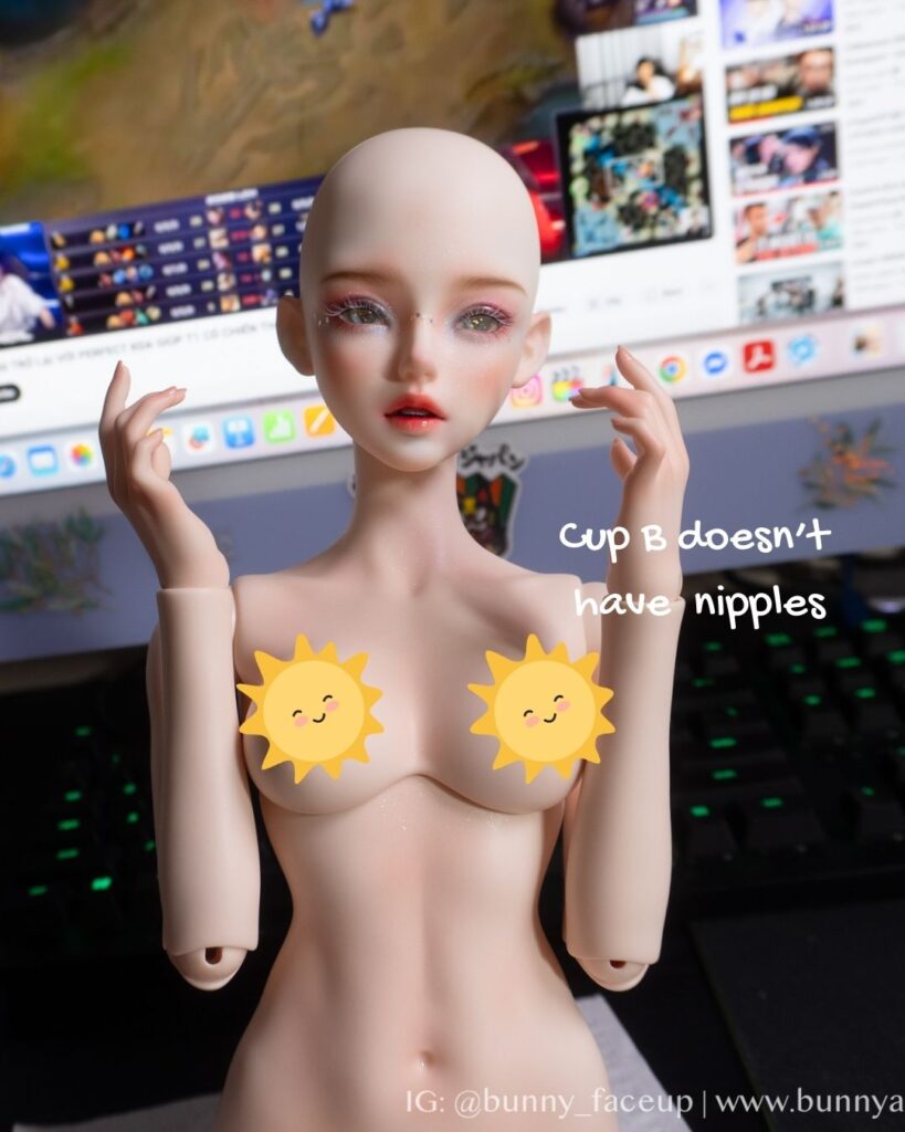 tinabe0803 lynn bunnyfaceup balljointeddoll bjddoll bjd faceupbjd dollmakeup